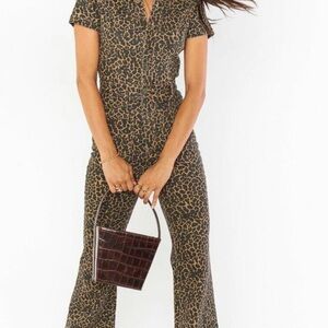 Show Me Your MuMu Cheetah Print Jumpsuit